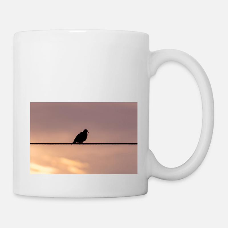 Die Taube - Tasse - Weiß