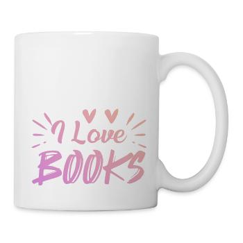 J’adore les livres - Mug blanc - blanc - Droite
