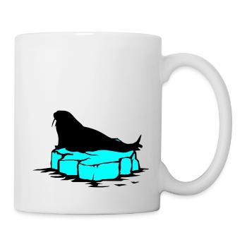 seehund eis - Tasse - Weiß - Rechts