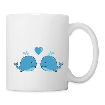 wale verliebt - Tasse - Weiß - Rechts