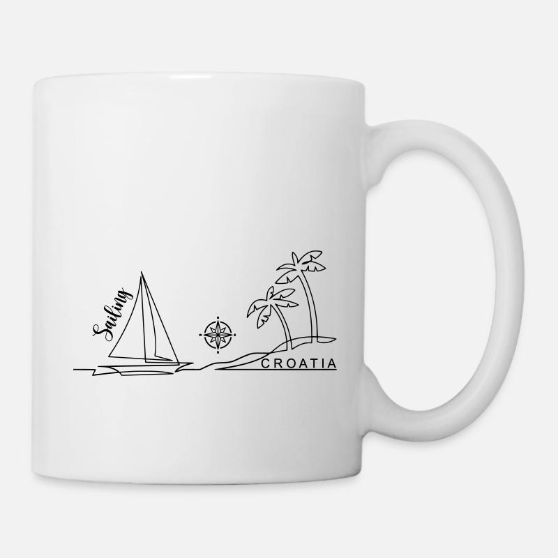 Sailing Crew Croatia - Tasse - Weiß