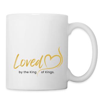 Loved by the King of Kings - Mug - white - Right