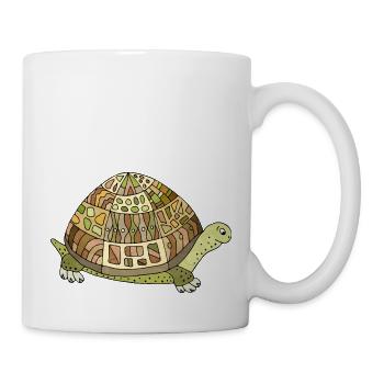 Tortue - Mug blanc - blanc - Droite