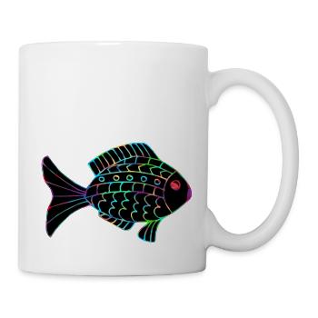 Poisson - Mug blanc - blanc - Droite