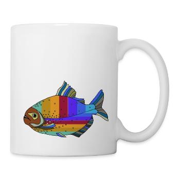 Poisson - Mug blanc - blanc - Droite