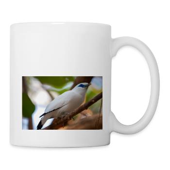 Étourneau de Bali Balistar Bali-Mynah, Leucopsar - Mug blanc - blanc - Droite