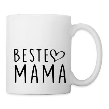Mutter Spruch Geschenk Mama Muttertag - Tasse - Weiß - Rechts