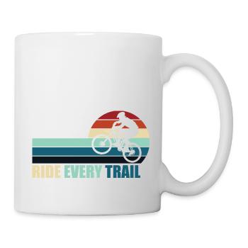 Cyclist Bike Tour Trail Cycling - Mug - white - Right