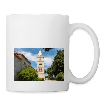 St.-Georgs-Kirche, Primošten, Šibenik-Knin, Kroatien - Tasse - Weiß - Rechts