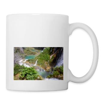 Nationalpark Plitvicer Seen: kristallklares Wasser - Tasse - Weiß - Rechts