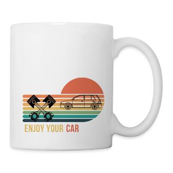 Enjoy your car - Tasse - Weiß - Rechts