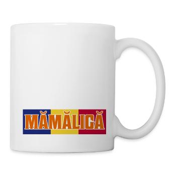 Je suis juste ici pour la fierté de Mamaliga Romania - Mug blanc - blanc - Droite