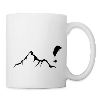 Montagne - Parapente - (4) - Mug blanc - blanc - Droite