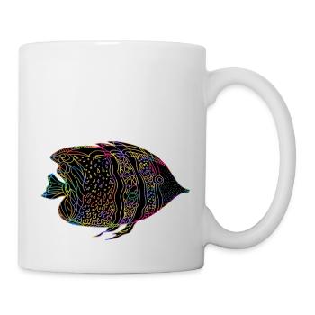 Poisson - Mug blanc - blanc - Droite