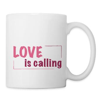love is calling > VECTORGRAPHIC - Mug - white - Right
