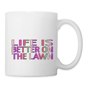golf clubs funnygolfshirt golf swing golfmom joke - Tasse - Weiß - Rechts