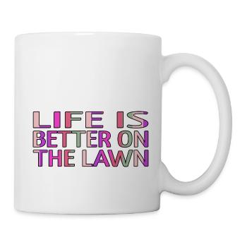 golf clubs funnygolfshirt golf swing golfmom joke - Tasse - Weiß - Rechts