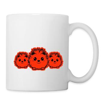 Igel Tier Baby - Tasse - Weiß - Rechts