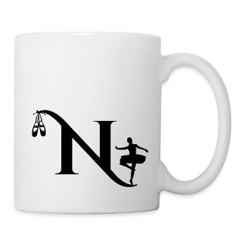 Buchstabe n Ballerina - Tasse - Weiß - Rechts