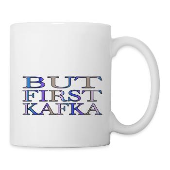 art love books and cats funny quote humor fun - Mug - white - Right