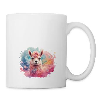 llama, alpaca, colorful, child, gift, cute, cute - Mug - white - Right