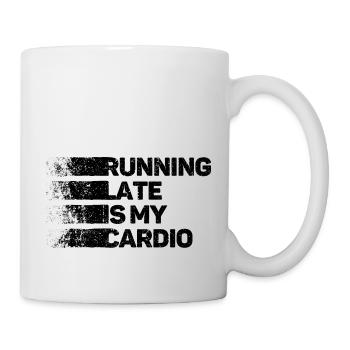 Running Late Is My Cardio - Mug - white - Right