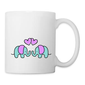 baby elefanten - Tasse - Weiß - Rechts