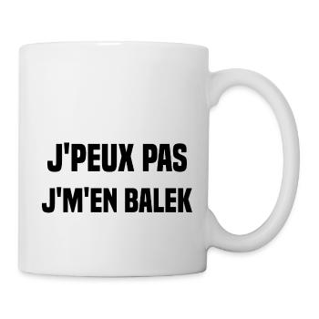 J'peux pas j'm'en balek - Mug blanc - blanc - Droite
