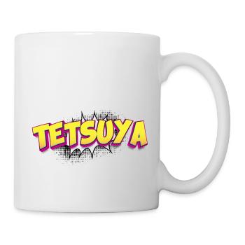 Tetsuya nom personnalisé bande dessinée Style Pop Art, - Mug blanc - blanc - Droite