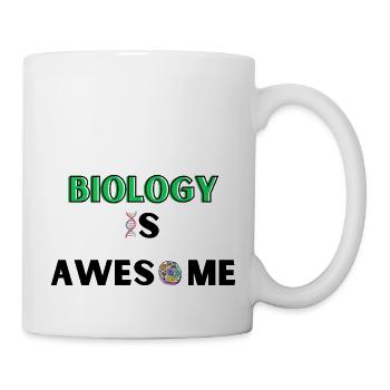 Biology is awesome - Tasse - Weiß - Rechts