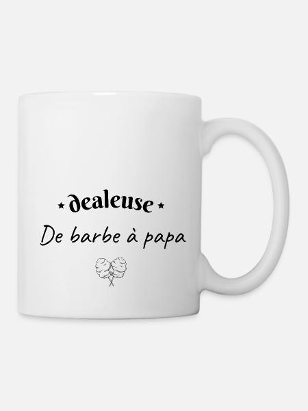 Dealeuse de barbe à papa - Mug blanc - blanc