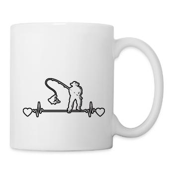 Hameçon Pêche Pêche Pêche Pêche Pêcheur - Mug blanc - blanc - Droite