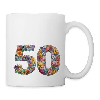 50th Birthday vintage retro Born in 1973 Birthday - Mug - white - Right
