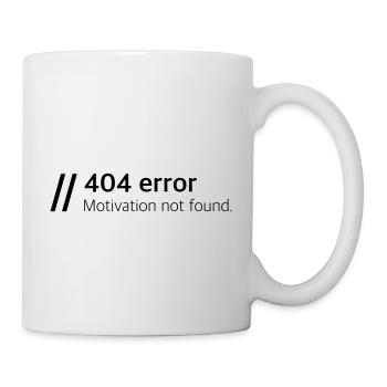 Motivation not found - Mug - white - Right