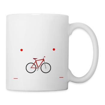 Le plaisir est entre les jambes - idée cadeau vélo - Mug blanc - blanc - Droite