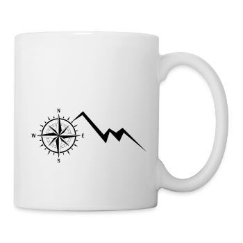 Kompass - Berg - (9) - Tasse - Weiß - Rechts