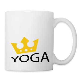 Yoga / Namaste / Lotus Flower - Mug - white - Right