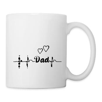 Papa, versprochen - Tasse - Weiß - Rechts
