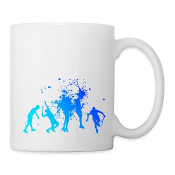 Playing Tennis Playing Tennis Players - Mug - white - Right