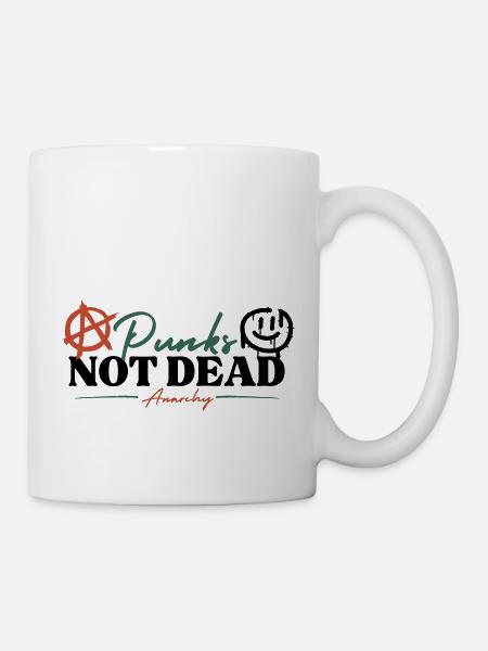 Punks not dead - Anarchy - Tasse - Weiß