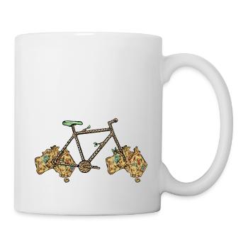Australian Bike, Australian Map, Aussie Bicycle - Mug - white - Right