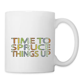 Cute Beard Statement Dinosaur Moon Awesome Dork - Mug - white - Right
