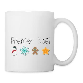 premier noel bébé - Mug blanc - blanc - Droite