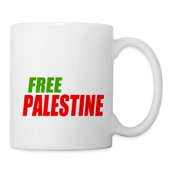 Free palestine - Mug blanc - blanc - Droite