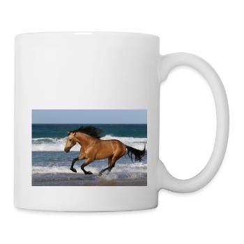 Pferde, Isibat - Tasse - Weiß - Rechts