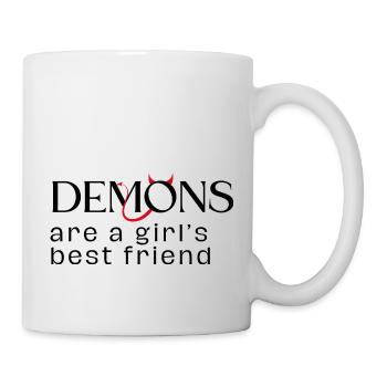 Les démons sont les meilleurs amis d’une fille - Mug blanc - blanc - Droite