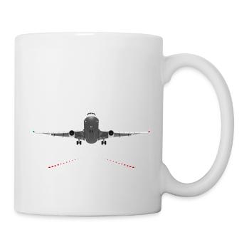Pilot Aviation Airplane - Flughafen-Start- und Landebahnflugzeug - Tasse - Weiß - Rechts