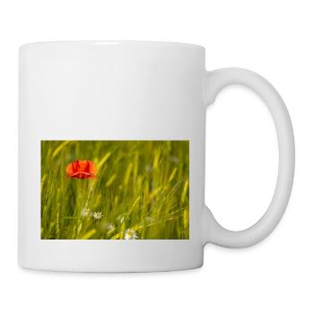 Poppy in cornfield - Mug - white - Right