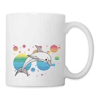 Delfin - Tasse - Weiß - Rechts