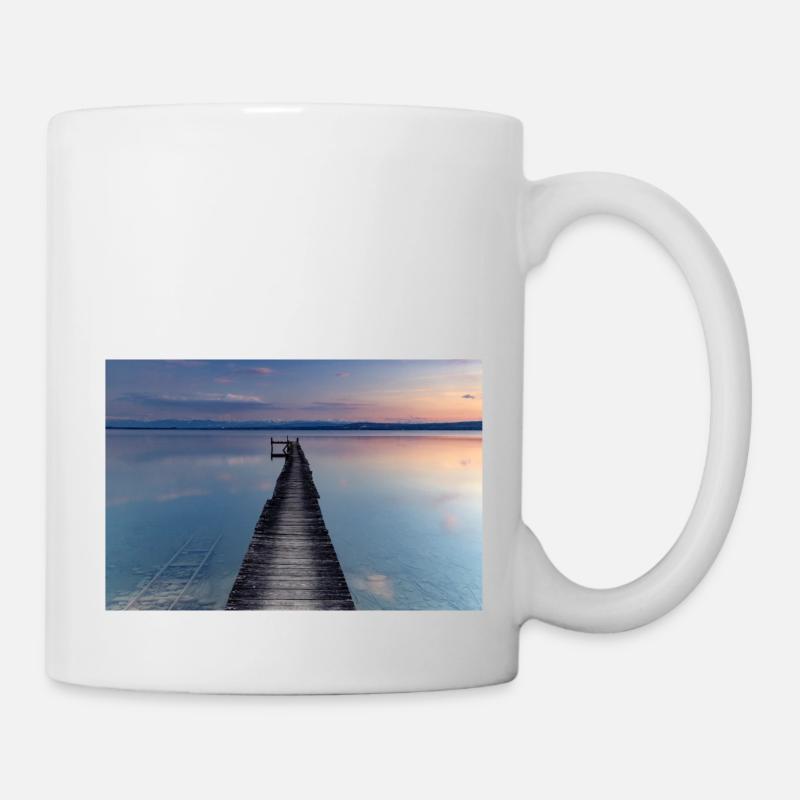 Abendstimmung am Ammersee - Tasse - Weiß